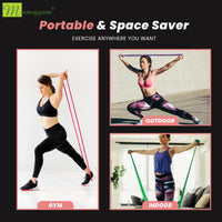 Manogyam 44 mm Thick Power Resistance Band for Strength Training (Green)
