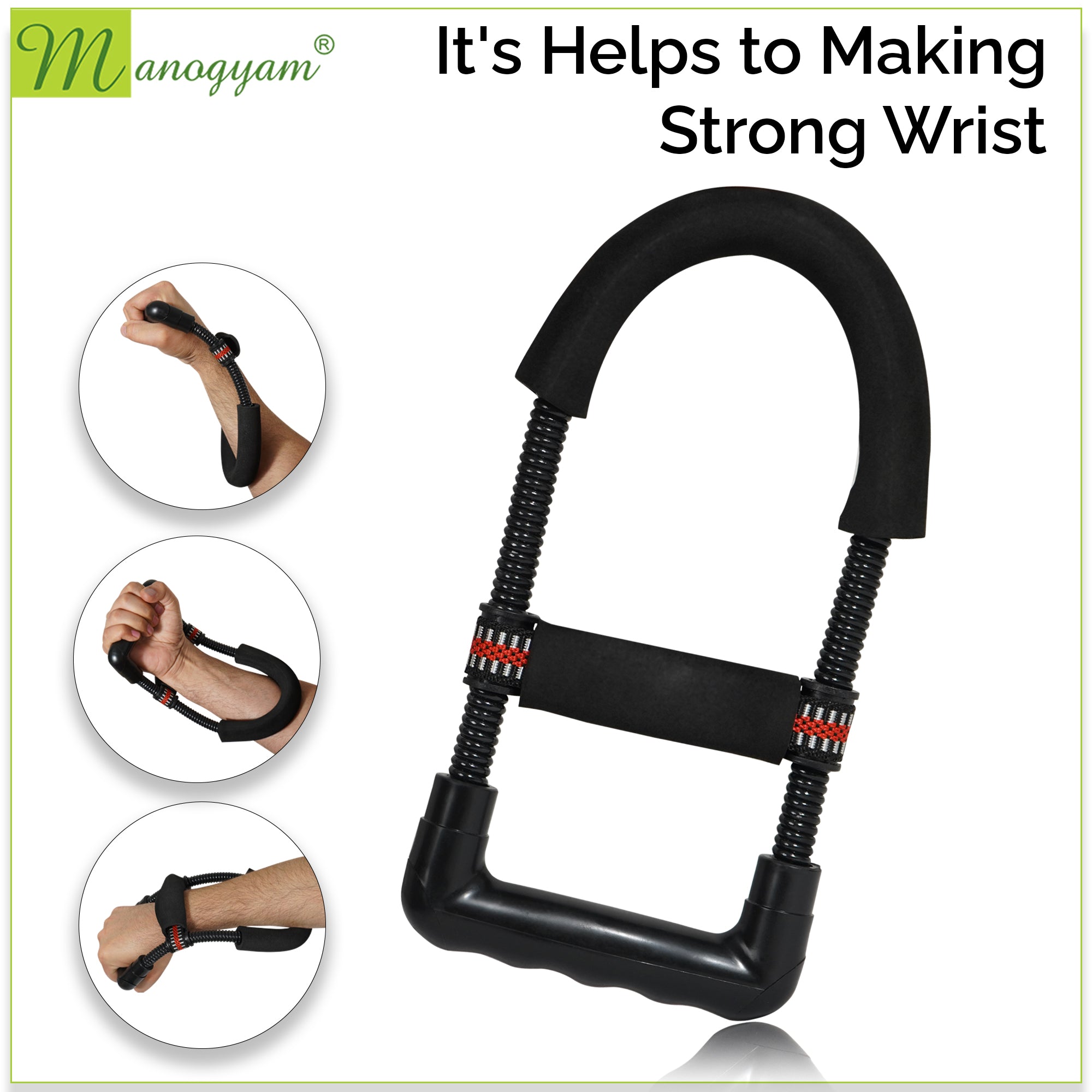 Manogyam Forearm Exerciser for Stronger Grips and Toned Arms