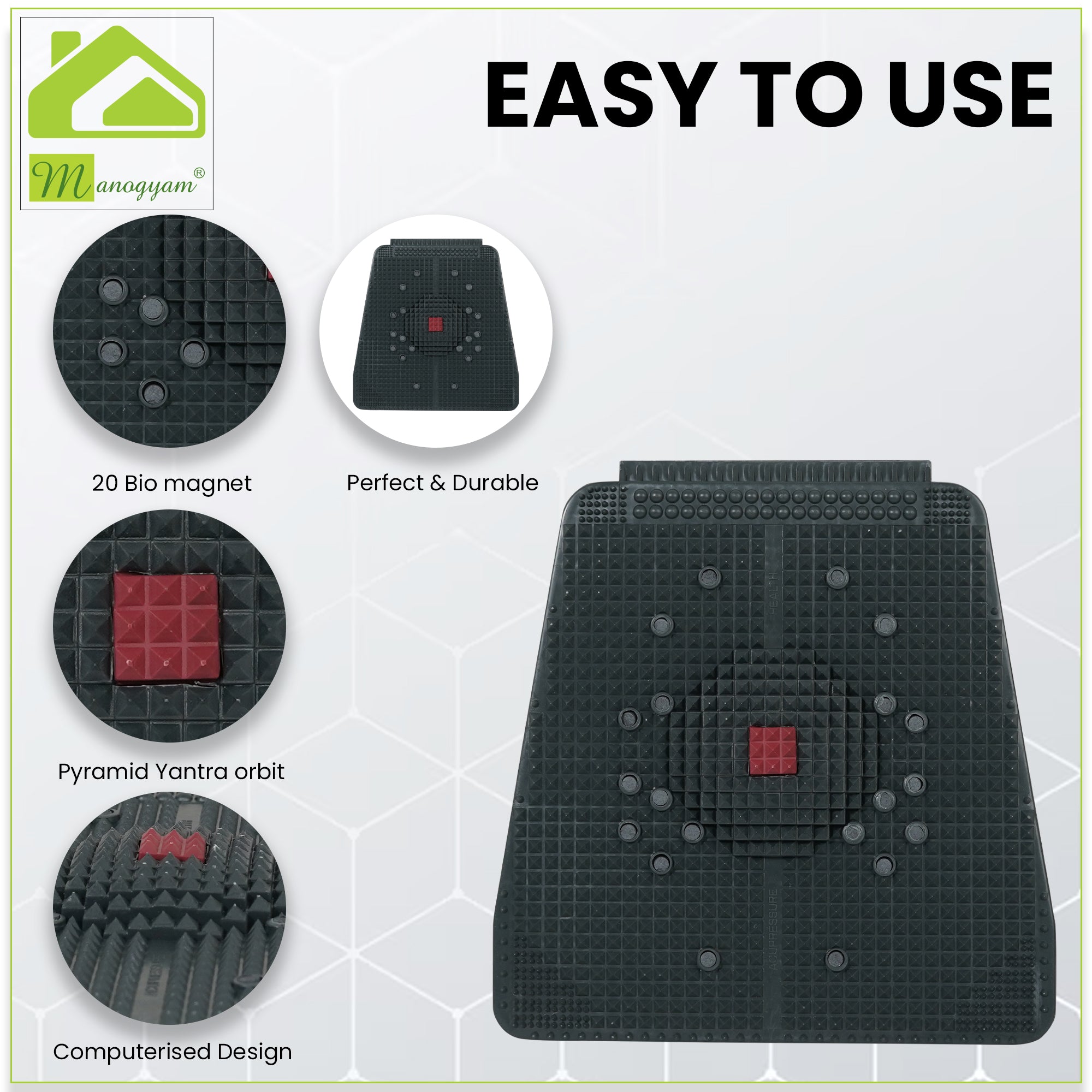 Manogyam Acupressure Mat | Acupressure Foot Mat