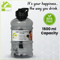 Manogyam Gym Bottle with Mixer Ball & Strainer (1.5L)