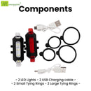 Manogyam BikePro: Advanced Front and Back Indicator Lights for Bicycles