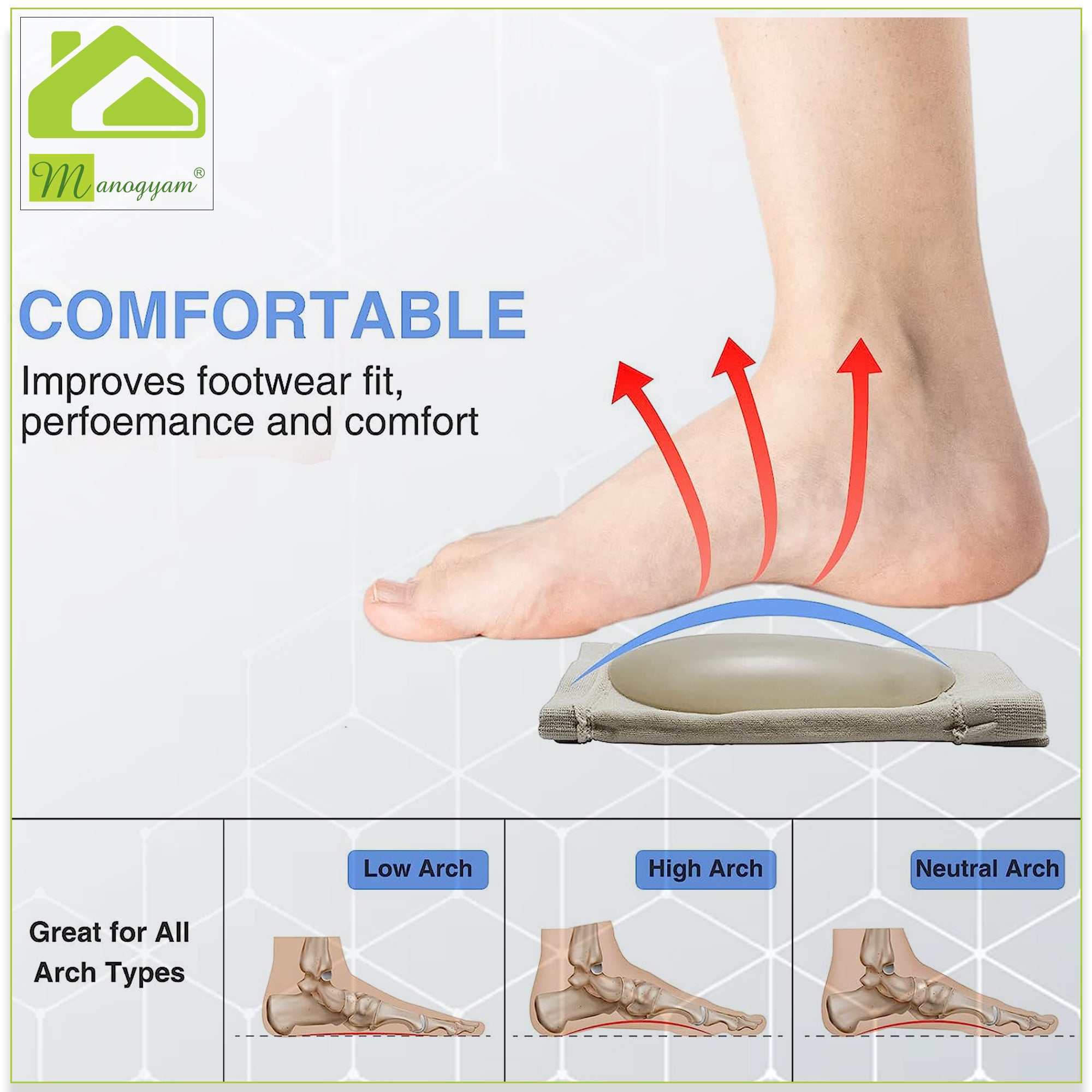 Manogyam Arch Support Socks