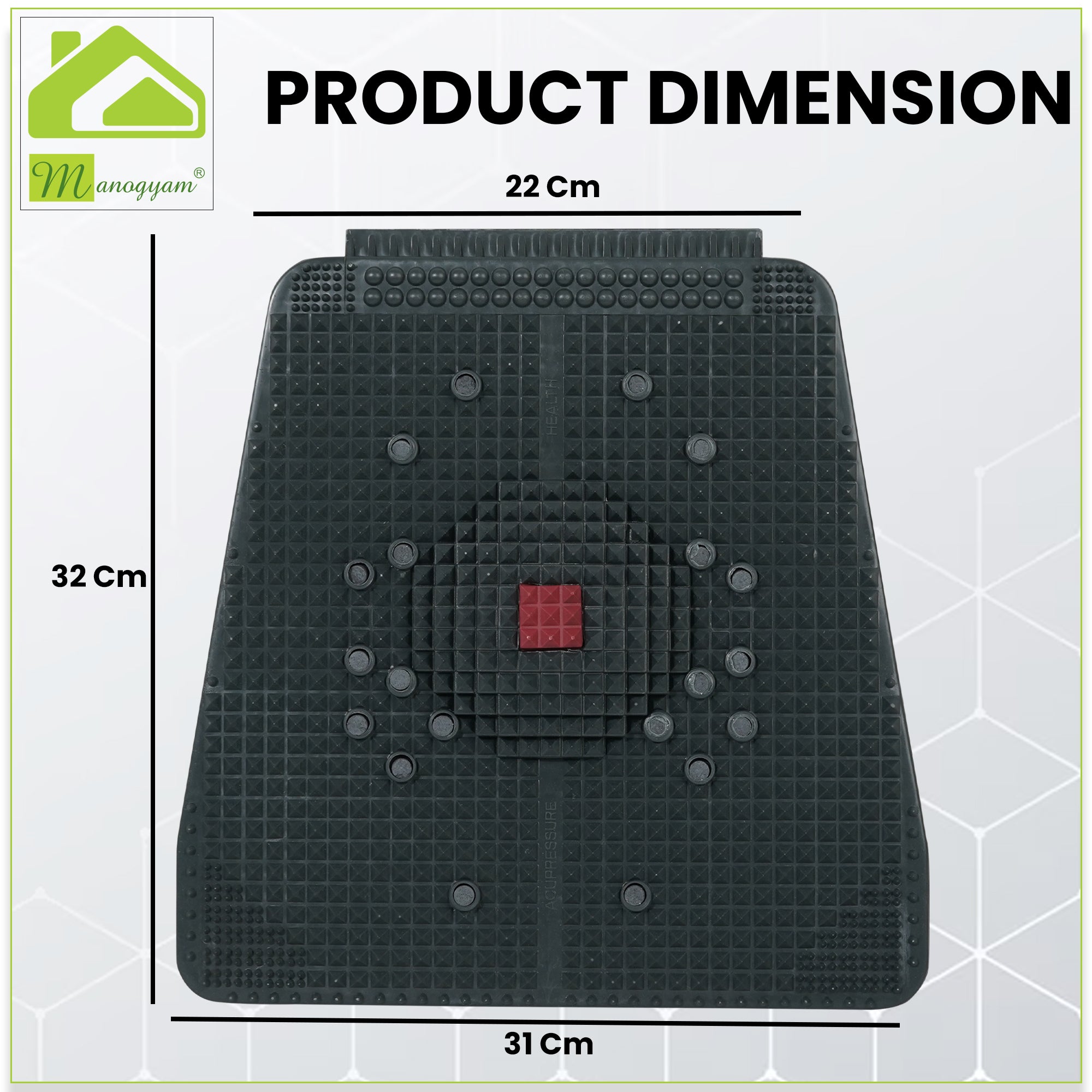 Manogyam Acupressure Mat | Acupressure Foot Mat
