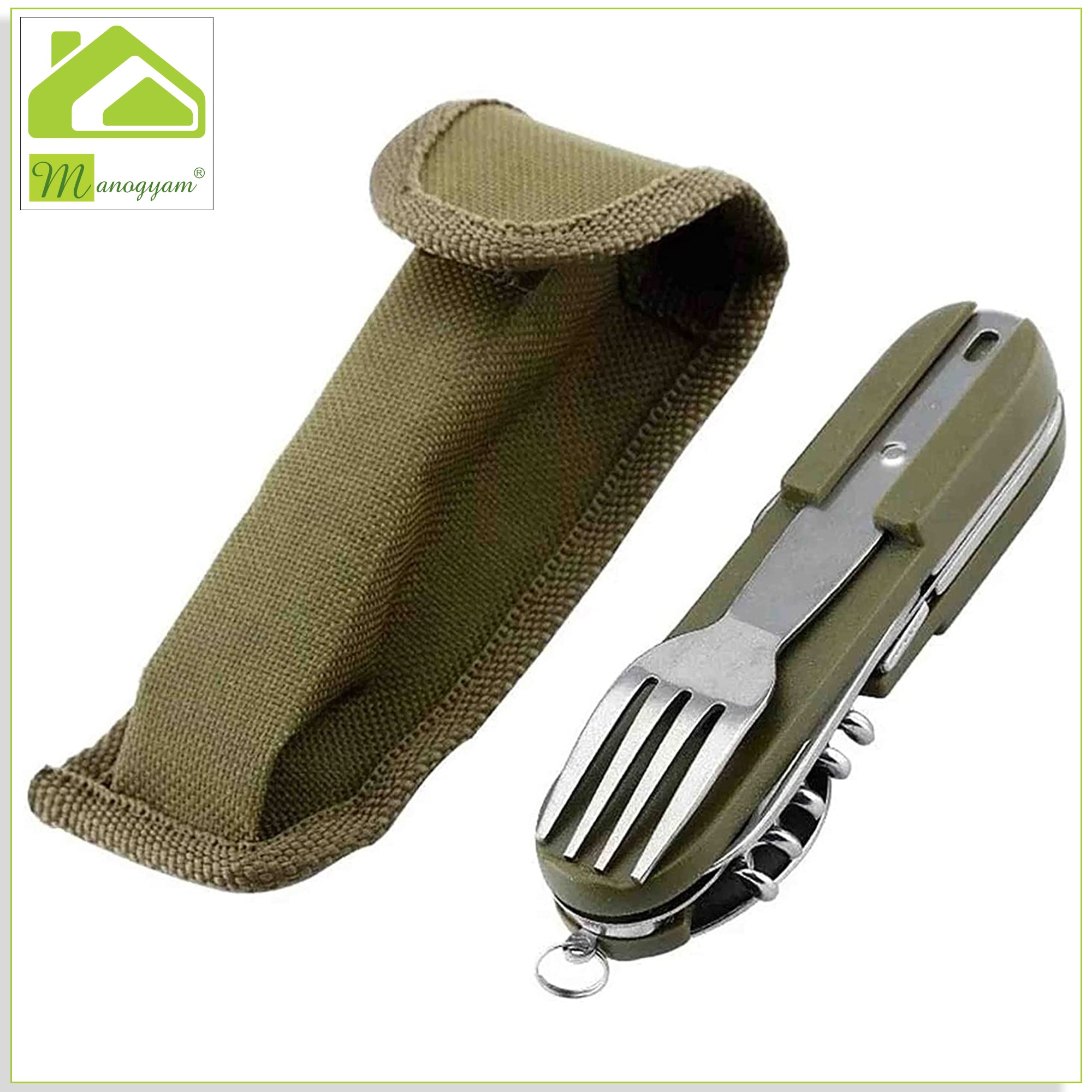 Manogyam Camping Tool | Stainless Steel Kitchen Utensil Kit