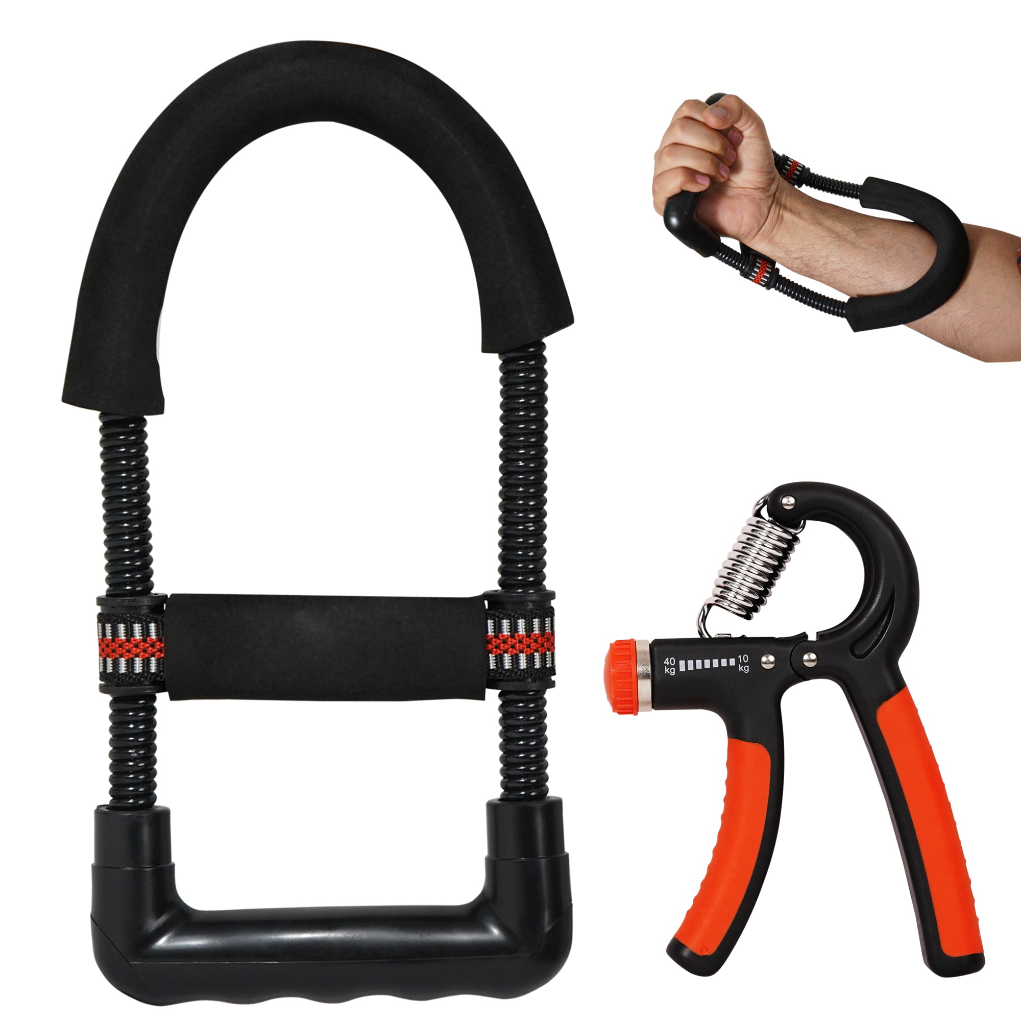 Manogyam Adjustable Hand Gripper & Wrist Exerciser Combo for Ultimate Strength