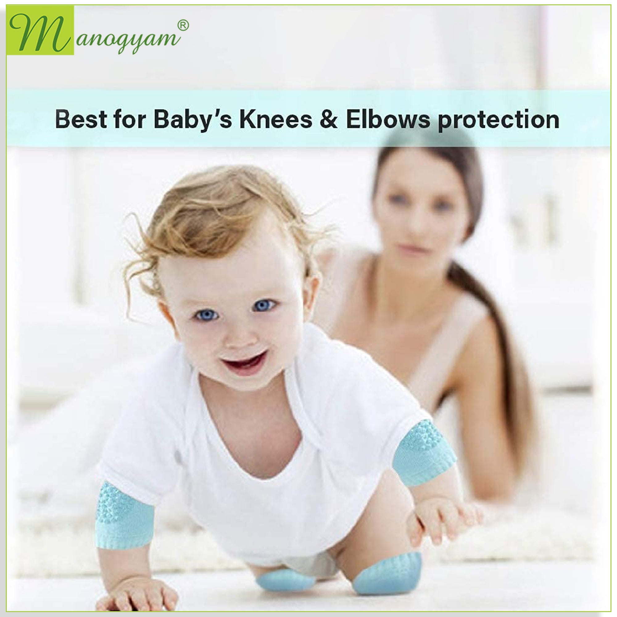 Manogyam Comfortable Baby Knee Pads for Crawling