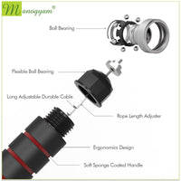 Manogyam Dynamic Duo Fitness Combo: Speedy Skipping Rope & Toning Tube Set