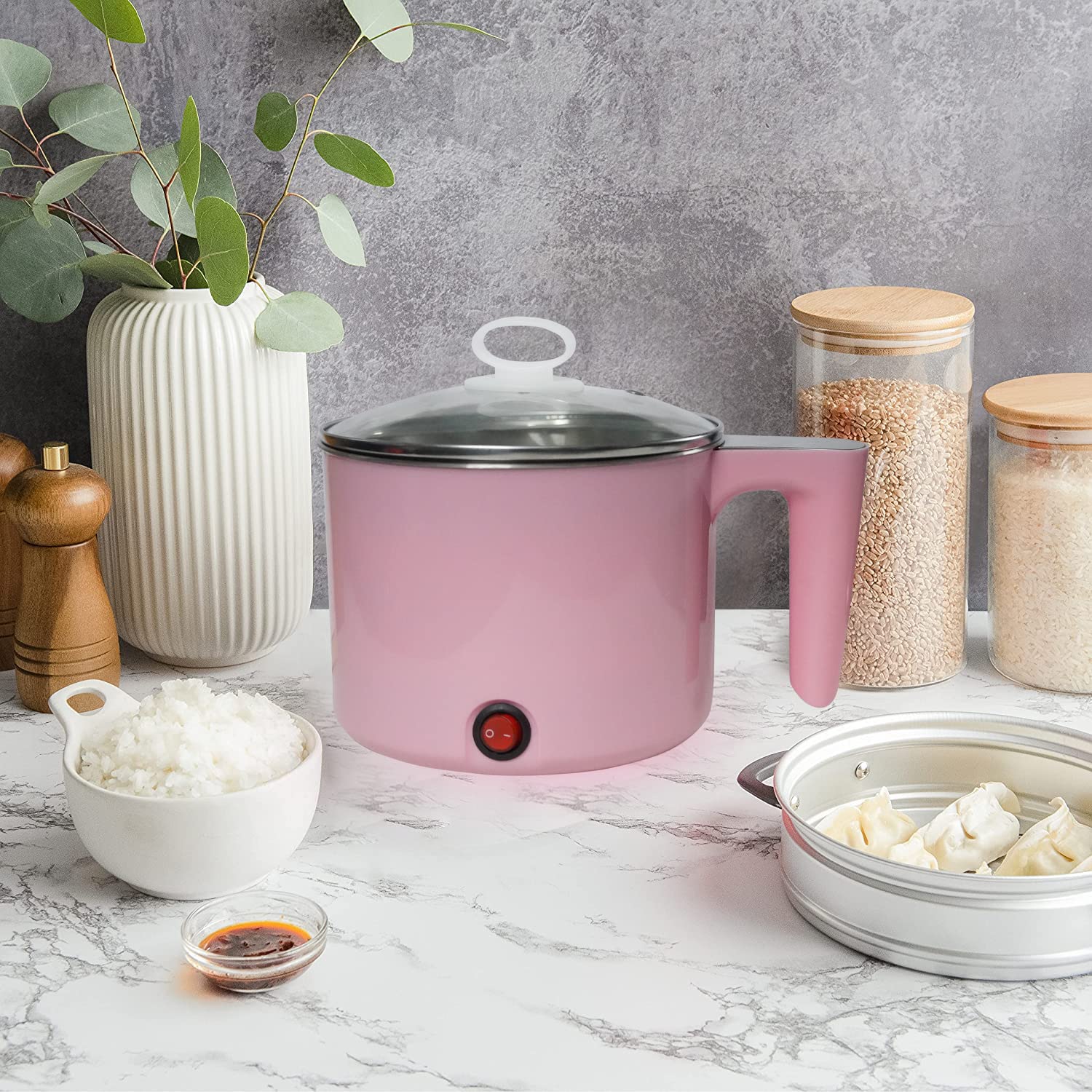 Manogyam Electric Rice Cooker | Portable Rice Cooker