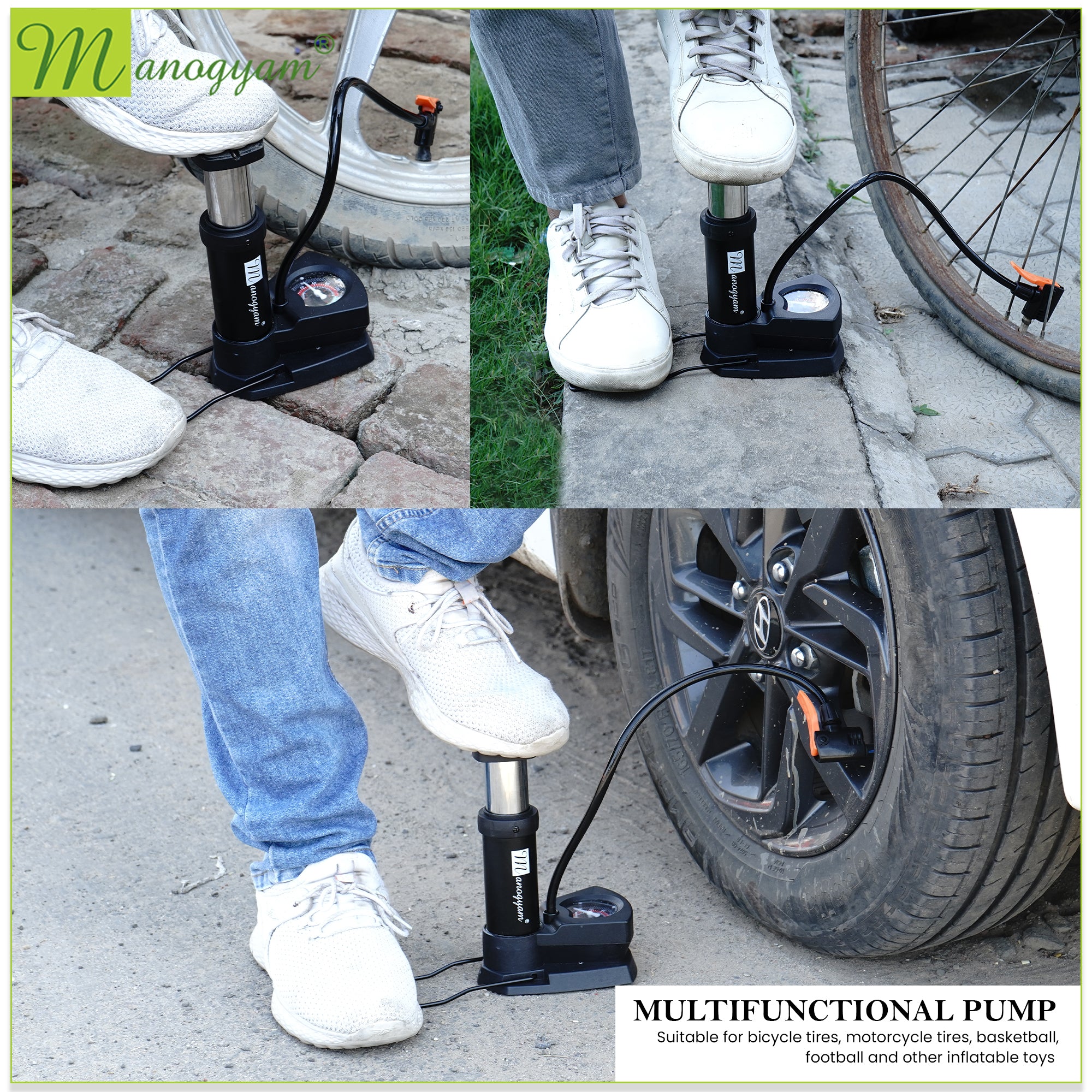 Manogyam Portable Bike Air Pump