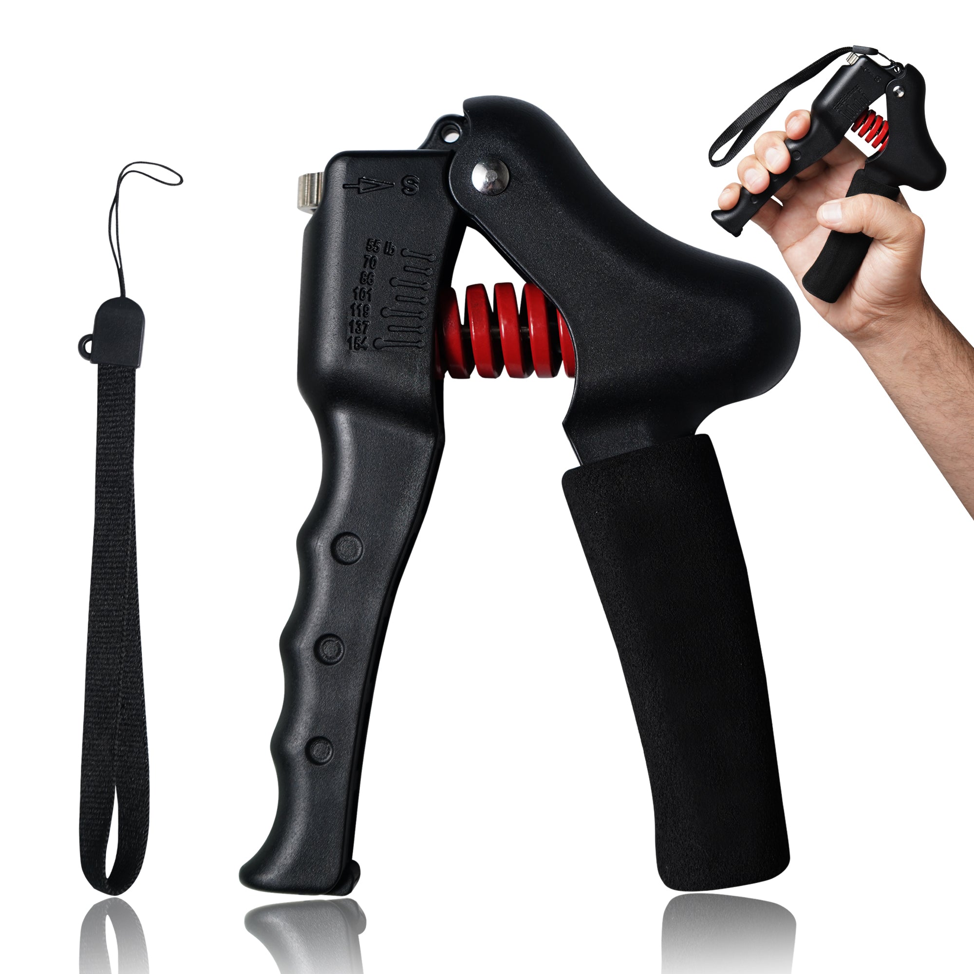 Manogyam Adjustable Hand Gripper 25-70 KG