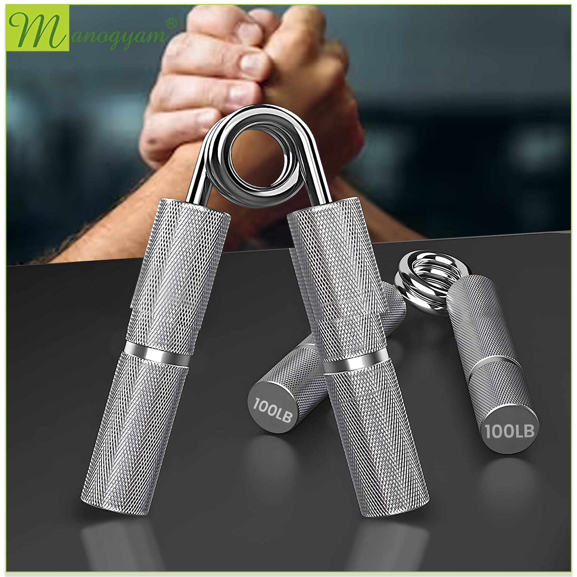 Manogyam Heavy-Duty Metal Hand Gripper