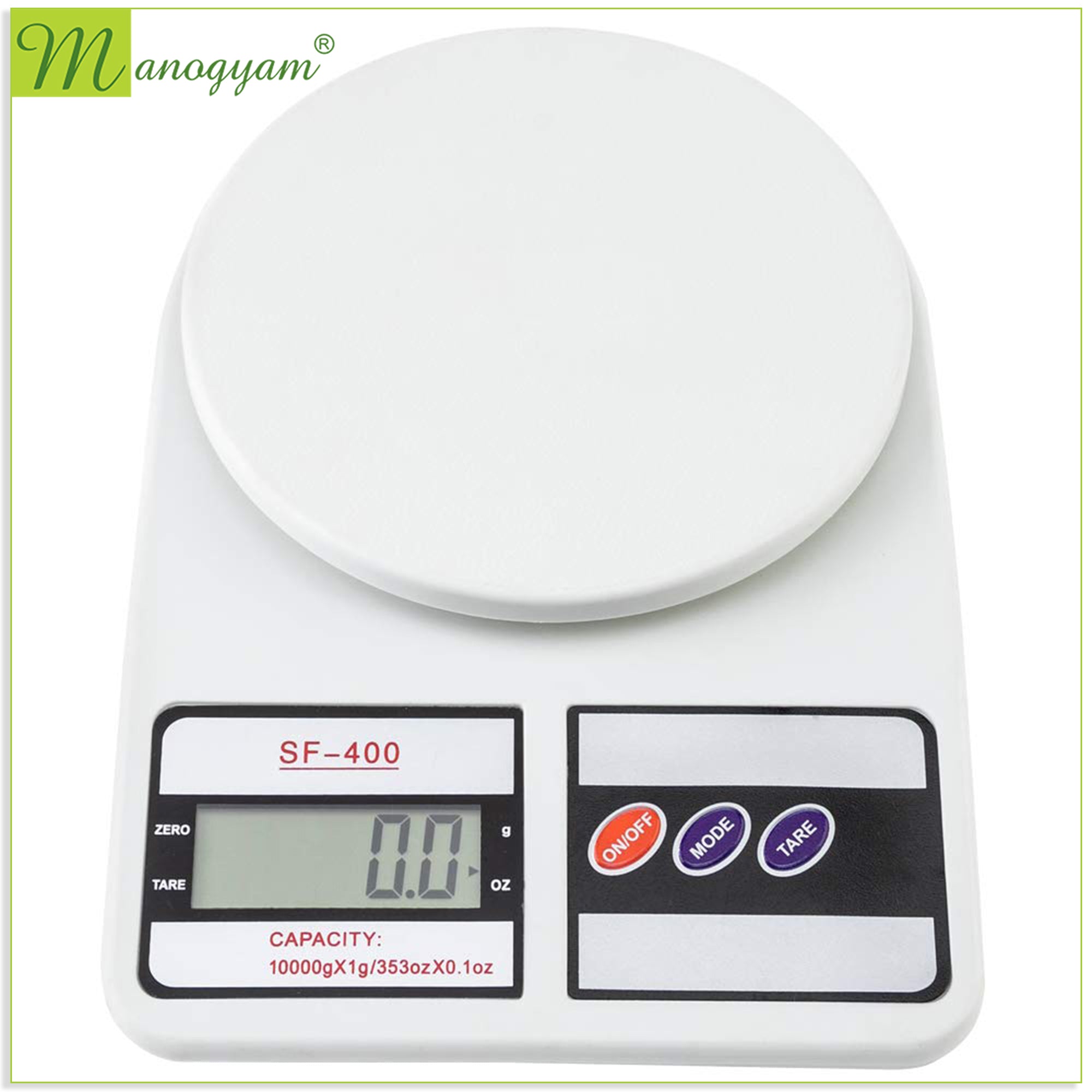 मनोग्यम SF-400 वजनी स्केल: सटीक डिजिटल वजन माप (1KG)
