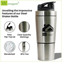 Stainless Steel All-Purpose Bottle & Shaker: Durability and Versatility 6.5 L