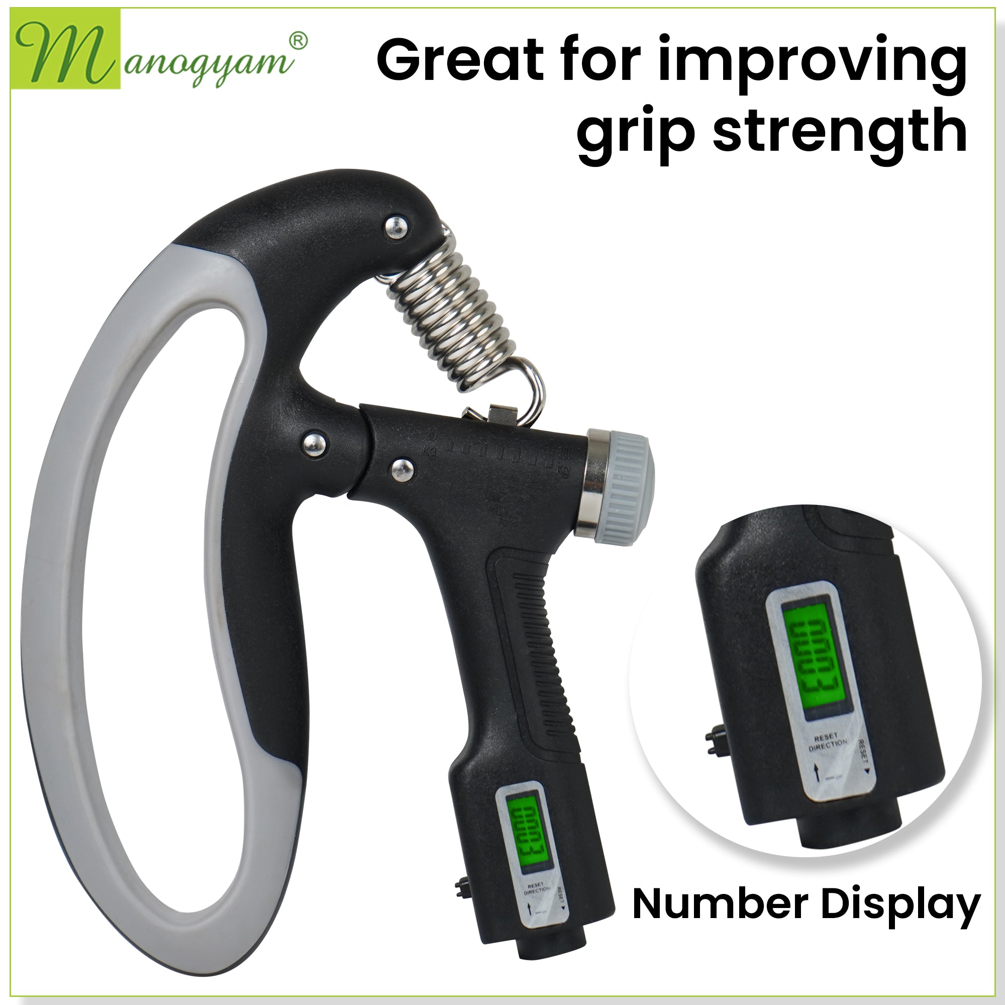 Manogyam Professional Training Adjustable Hand Gripper