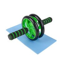Manogyam Double Wheel Ab Exerciser with Knee Pad – Strengthen Your Core and Abs with Our Premium Fitness Equipment – Buy Online in India